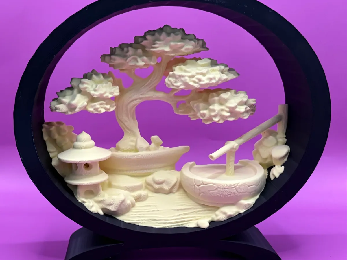 Bonsai Tree Garden Cork Art Diorama
